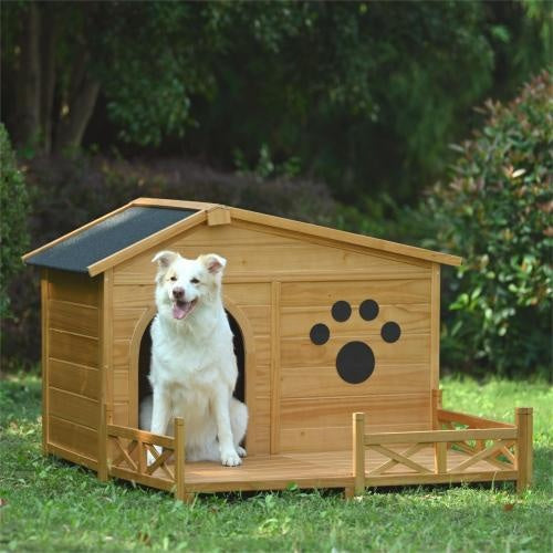 Dog Kennel With Water-Resistant Roof