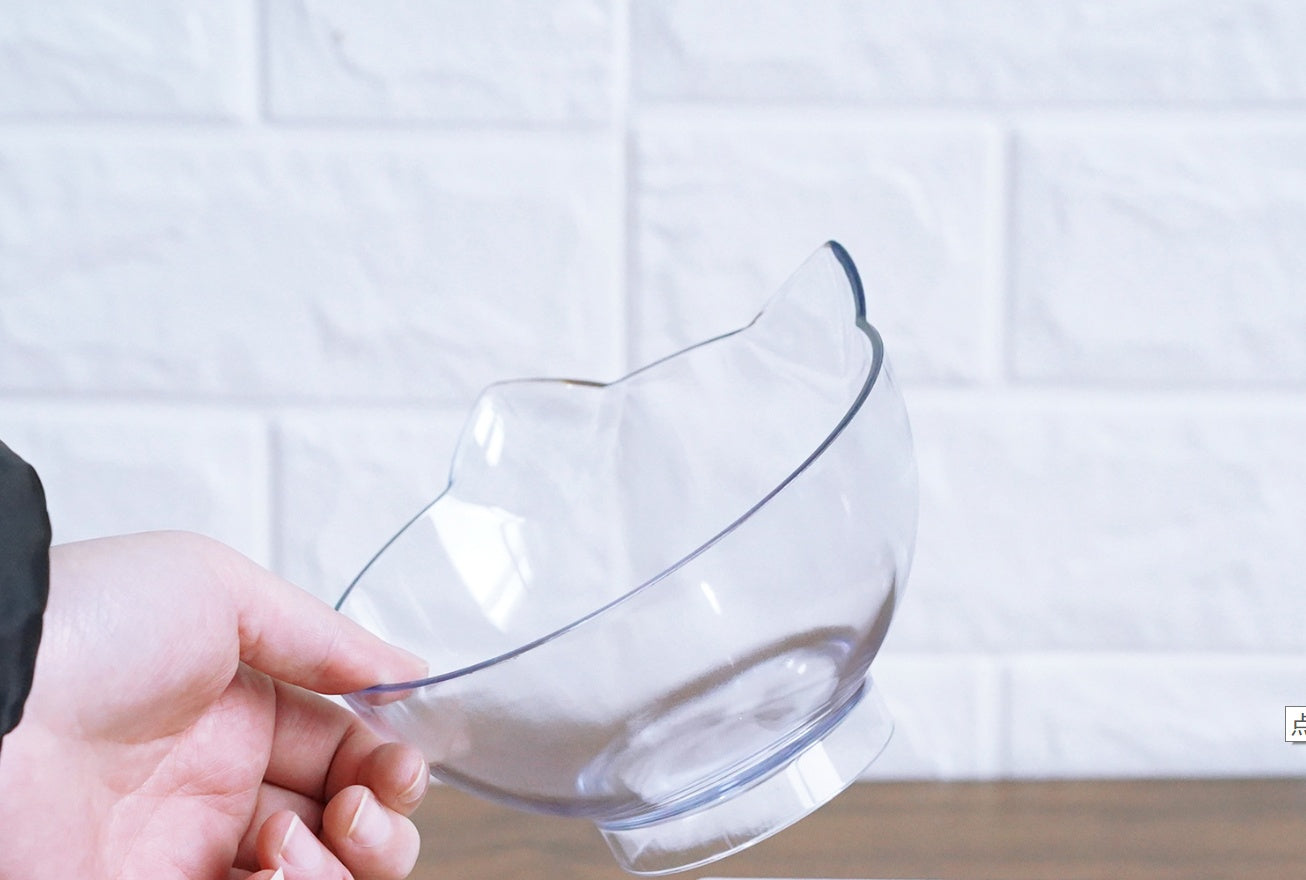 Transparent Single Pet Bowl