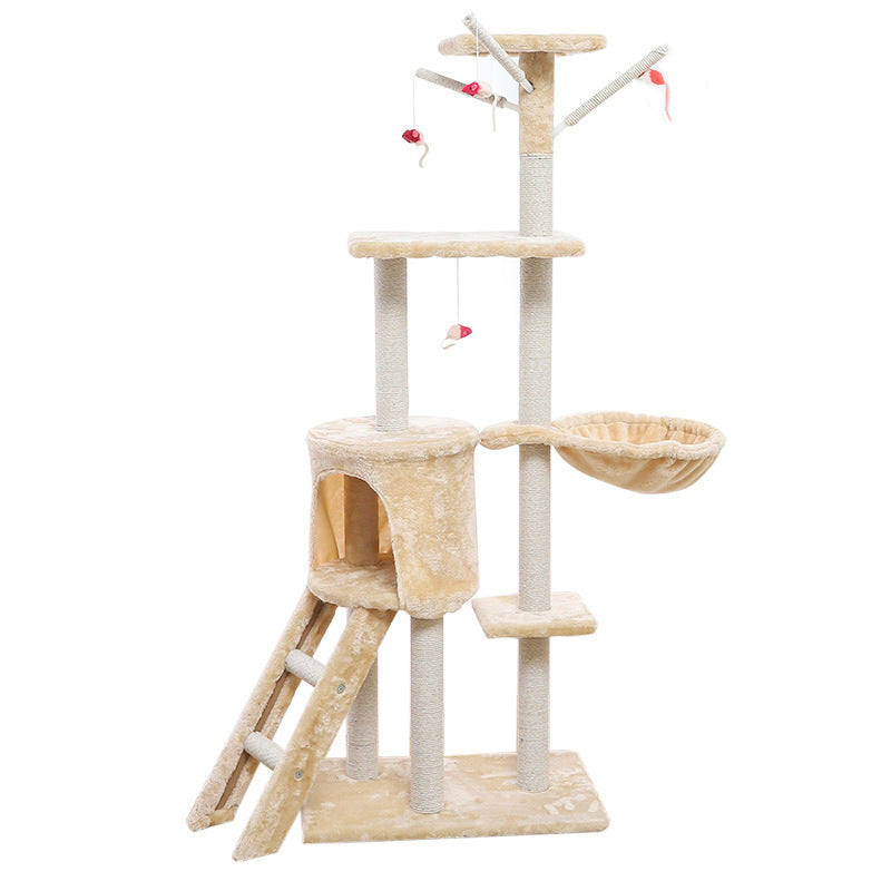 Wooden Cat Climber Cat House
