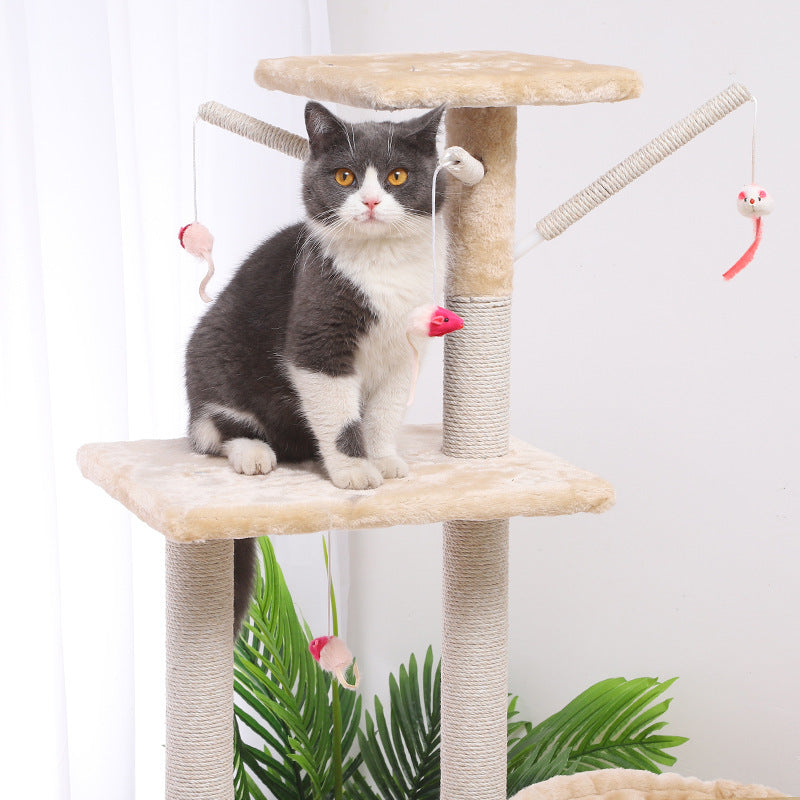 Wooden Cat Climber Cat House