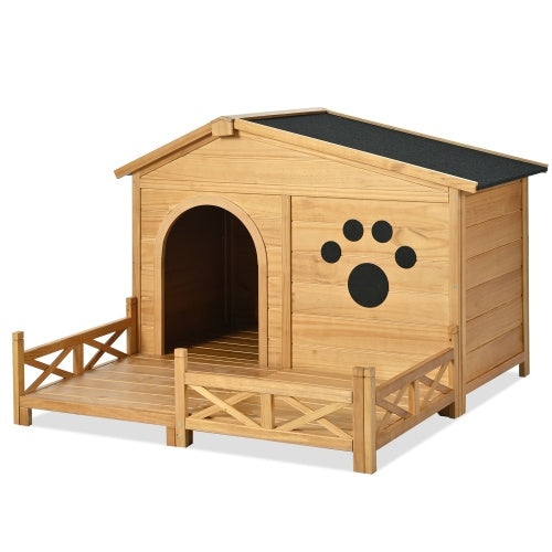 Dog Kennel With Water-Resistant Roof